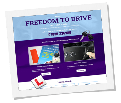 Portfolio image of freedom to drive website